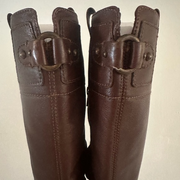 Banana Republic Luella Boots Dark Cognac Soft Leather - Picture 3 of 6